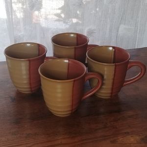 Sango Stoneware Sienna Gold Dusk (4) Mugs